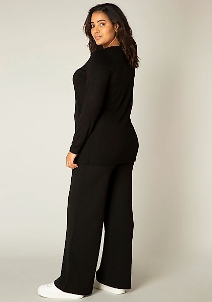 Base Level Curvy Langarmshirt "Alize", Weiche, leicht glänzende Qualität günstig online kaufen