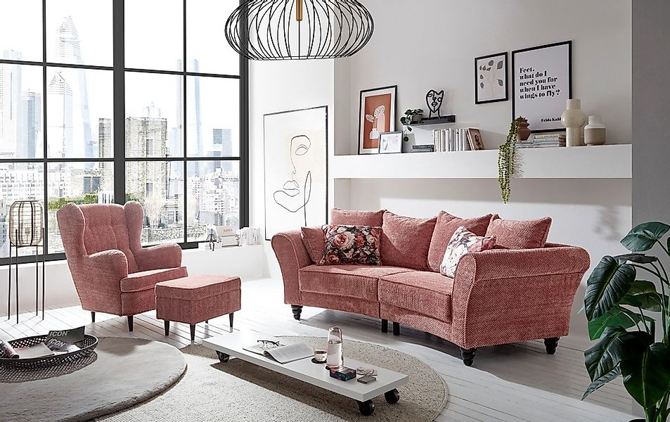 ED EXCITING DESIGN 3-Sitzer "Corinna", frei im Raum stellbar, mit 8 Kissen, günstig online kaufen