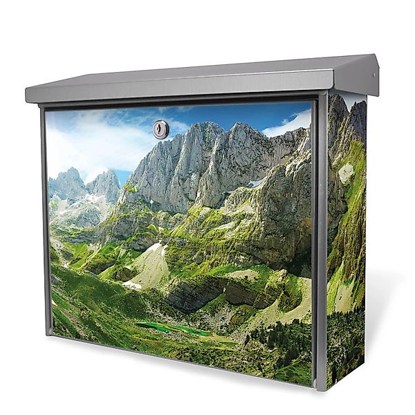 Banjado Briefkasten Edelstahl 38.5x31.5x12cm Ohne Zeitungsfach Inkl. Montag günstig online kaufen