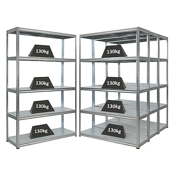 PROREGAL Mega Deal 4x Schwerlastregal Steel Eagle HxBxT 180x120x40 cm Fachl günstig online kaufen