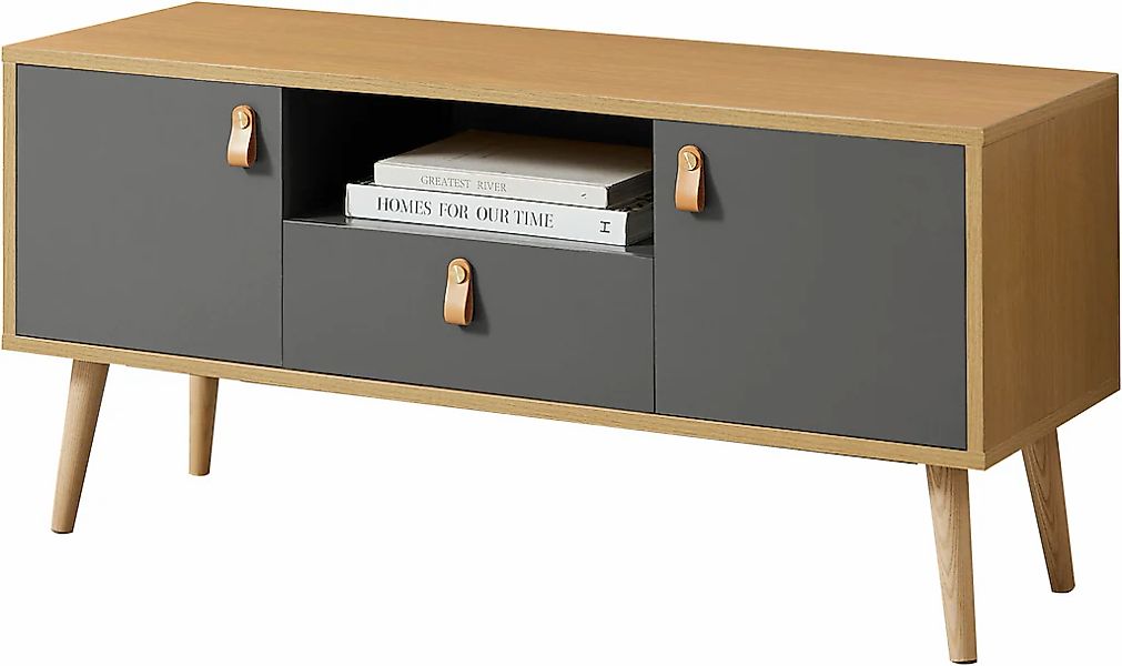Leonique TV-Board "Avril" Korpus aus Melamin & MDF, ABS-Kunststoff Kanten, günstig online kaufen