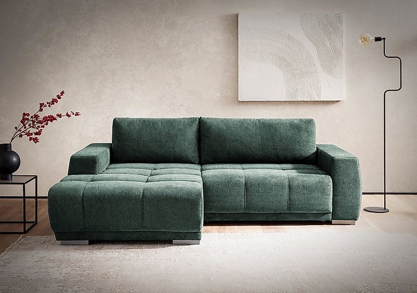 Home affaire Ecksofa "Bolero L-Form" wahlweise mit Bettfunktion & Bettkaste günstig online kaufen
