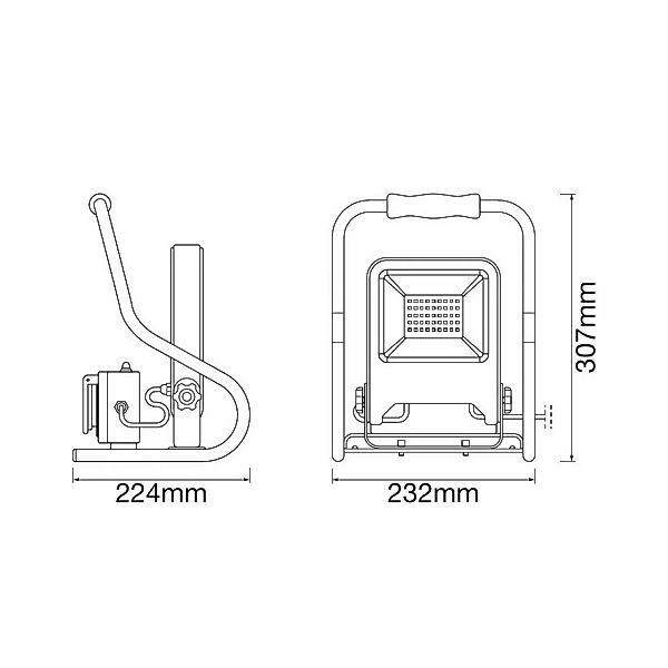 LEDVANCE Worklight R-Stand LED-Baustrahler 30 W günstig online kaufen