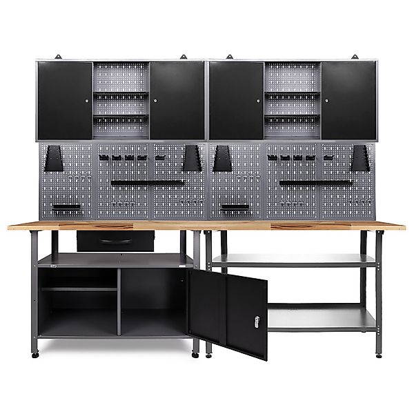 Ondis24 Werkbank Set Erfinder 240 cm 2 Schränke Werkstatt günstig online kaufen