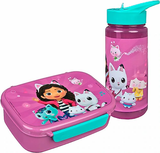 Scooli Lunchbox »Gabby's Dollhouse«, (Set, 2 tlg.), mit Trinkflasche günstig online kaufen