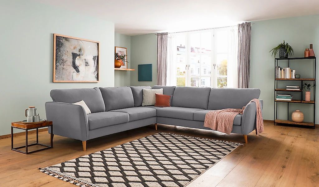 Home affaire Ecksofa "MARSEILLE 278/278 cm, L-Form,", gleichschenklig, aus günstig online kaufen