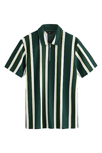 Next Kurzarmhemd Texturiertes Jersey-Hemd mit Streifen günstig online kaufen