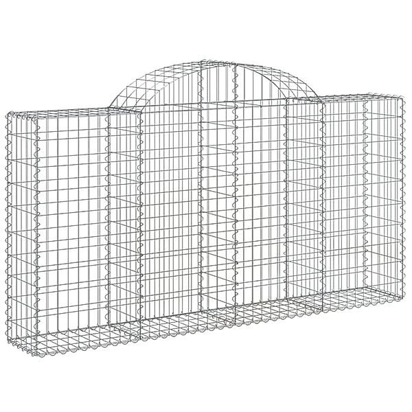 vidaXL Gabionen mit Hochbogen 5 Stk 200x30x100/120cm Eisen 1668670 günstig online kaufen