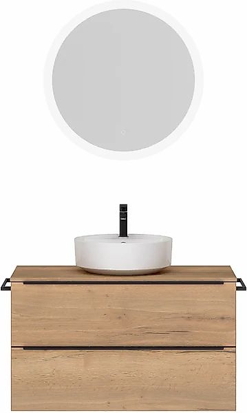 nobilia® Badmöbel-Set »Alvene« vormontiert, mit Soft-Close, 2 Stk. tlg. günstig online kaufen