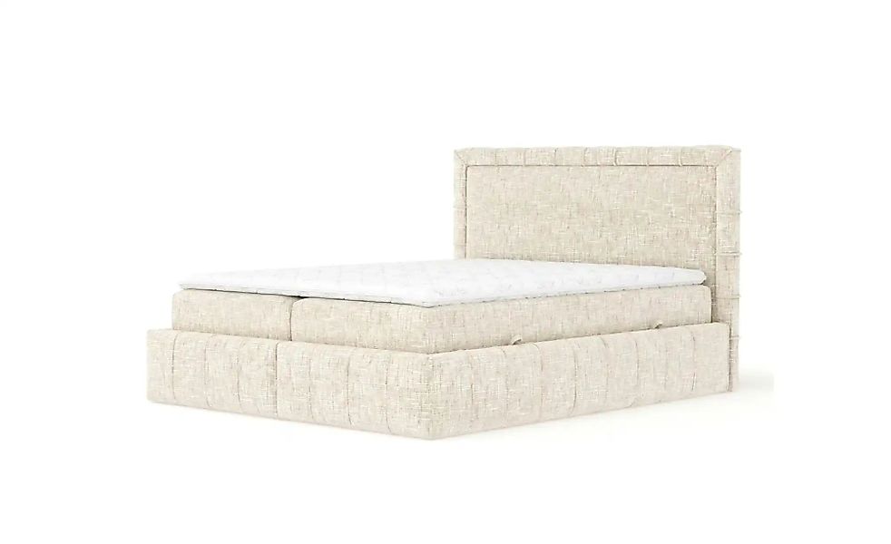 Boxspringbett mit Stauraum   ¦ creme ¦ Maße (cm): B: 227 H: 123 Betten > Ko günstig online kaufen