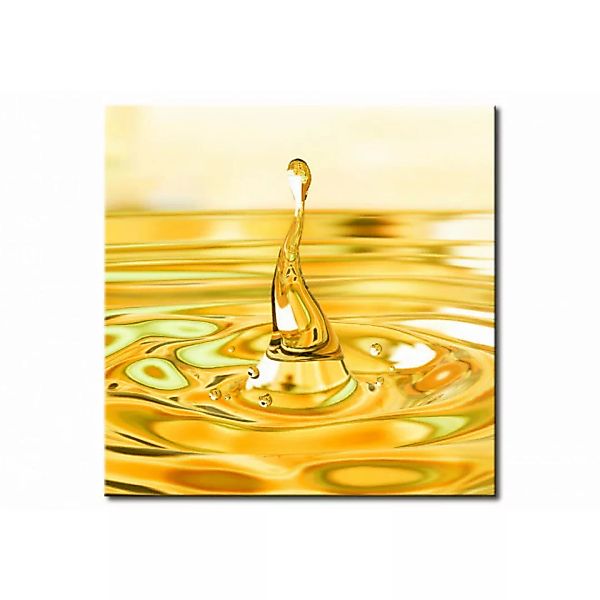 Leinwandbild Wassertropfen-Gold  XXL günstig online kaufen