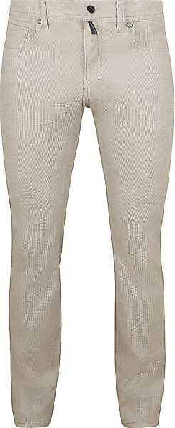 Pierre Cardin Trousers Lyon Tapered Druck Greige - Größe W 32 - L 30 günstig online kaufen