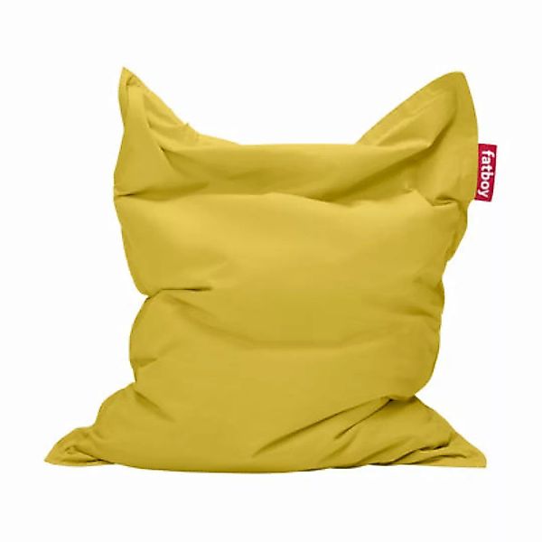 Sitzkissen The Original Stonewashed textil gelb / Baumwolle - 140 x 180 cm günstig online kaufen
