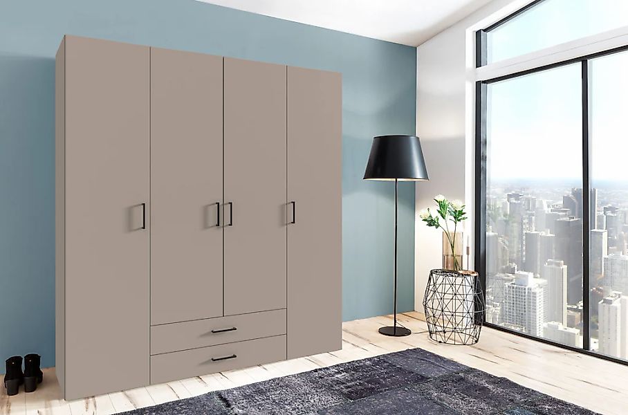Wimex Drehtürenschrank "Mugano" mit langen oder kurzen Griffen aus Metall, günstig online kaufen