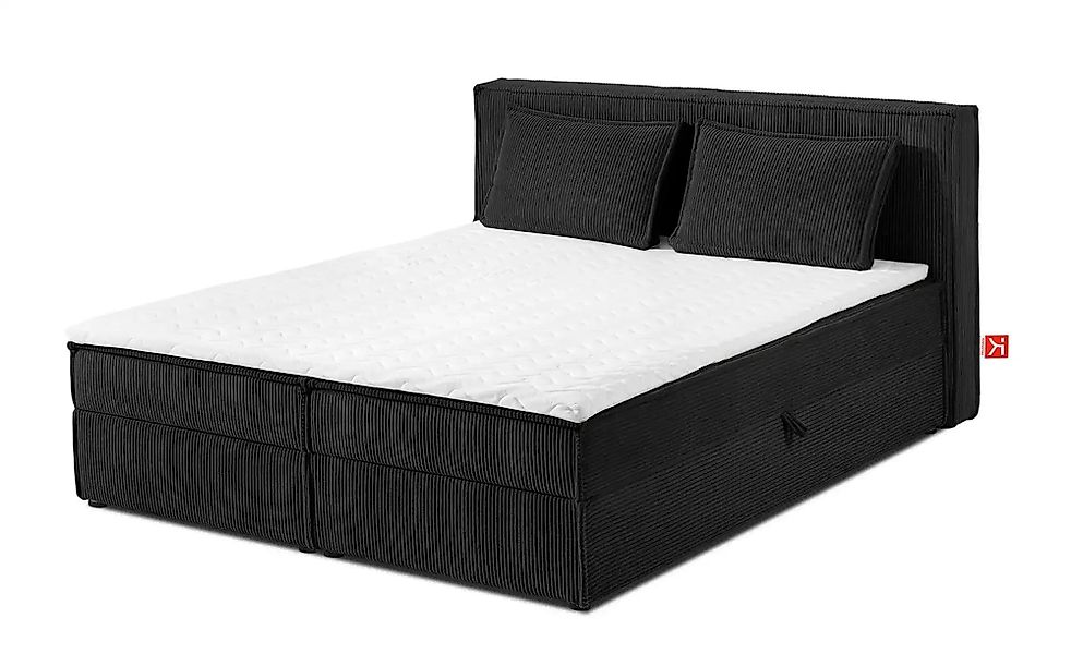 KONSIMO Boxbett  Roti ¦ schwarz ¦ Maße (cm): B: 165 H: 95 Betten > Polsterb günstig online kaufen