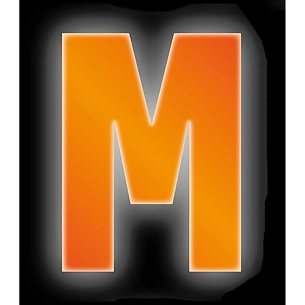 Conacord Klebebuchstabe M Reflektierend 8 cm Orange günstig online kaufen