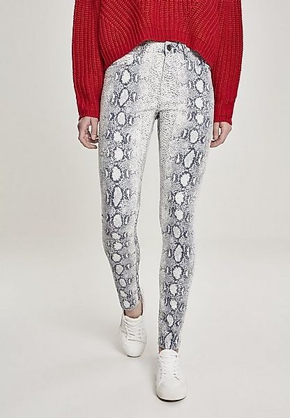 URBAN CLASSICS Stoffhose "Urban Classics Damen Ladies Animal Stretch Twill günstig online kaufen