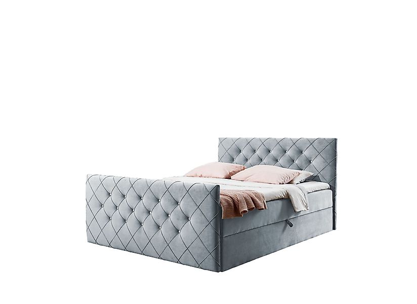 AN-MOEBEL4U Boxspringbett MALAGA mit Bettkasten, Topper, günstig online kaufen