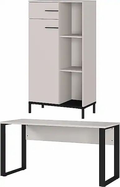 GERMANIA Büromöbel-Set "GW-Rovigo" 2 Stk. tlg. Schreibtisch mit Knieblende, günstig online kaufen
