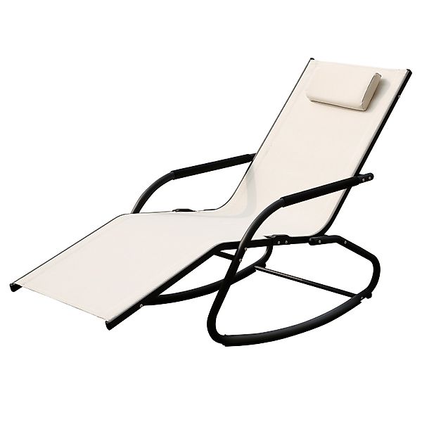 Svita Fjon Schaukelliege Gartenliege Liegestuhl Sonnenliege Kissen Aluminiu günstig online kaufen