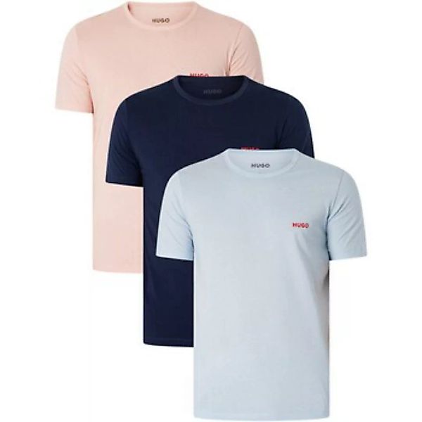 BOSS  Pyjamas/ Nachthemden 3er Pack Lounge Crew T-Shirts günstig online kaufen