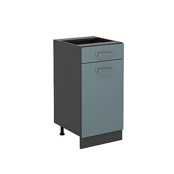 Vicco Küchenunterschrank R-Line Schubladenschrank für die Küche Blau-Grau 4 günstig online kaufen