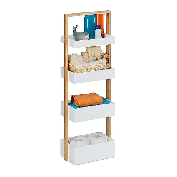 relaxdays Badregal mit 4 Ablage günstig online kaufen