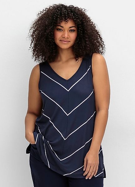 Sheego Shirttop Tanktop Ärmellos günstig online kaufen