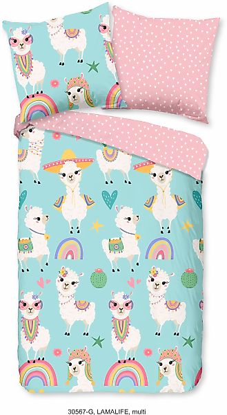 good morning Kinderbettwäsche Lamalife, Renforcé, 2 günstig online kaufen