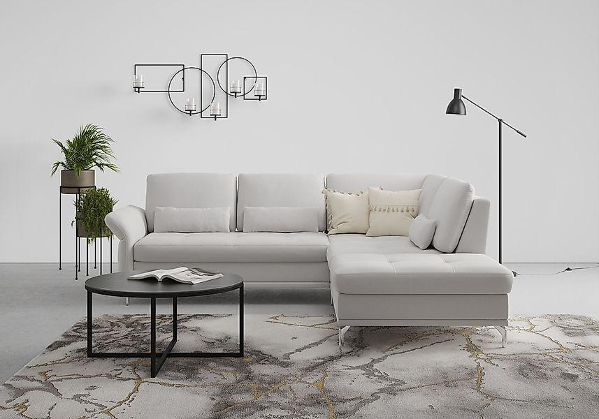 INOSIGN Ecksofa "Palm Beach L-Form" Federkern, mit Sitztiefenverstellung, w günstig online kaufen