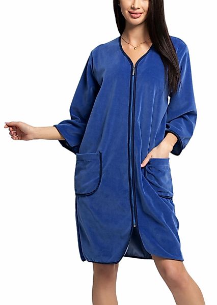 AQUARTI Damenbademantel "Bademantel Aquarti Damen Velours Bademantel Morgen günstig online kaufen