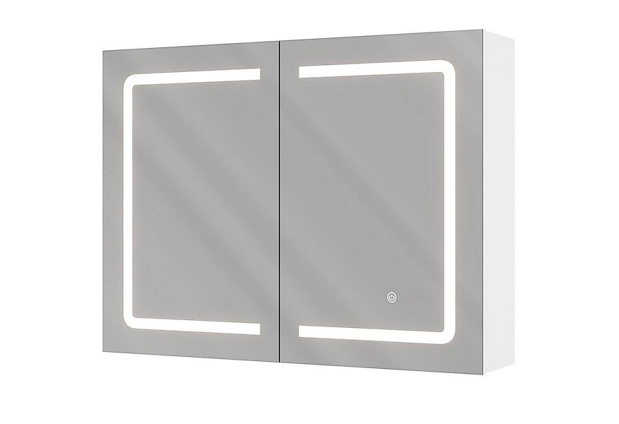 MSMASK Badezimmerspiegelschrank mit LED-Beleuchtung & Steckdose, 3 dimmbare günstig online kaufen