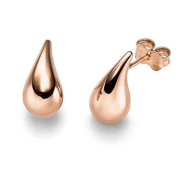 Schmuck Krone Paar Ohrstecker Paar Ohrstecker Tropfen 13x6,7mm aus 585 Rotg günstig online kaufen