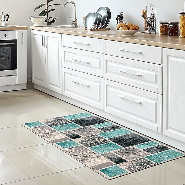 Carpetia Teppich Küchenläufer Moderner Teppich mit günstig online kaufen