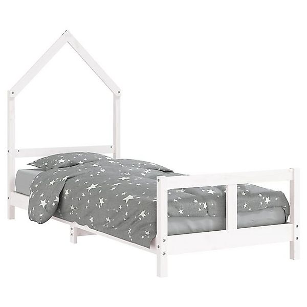 vidaXL Kinderbett, Jugendbett Weiß 80x200 cm Massivholz Kiefer günstig online kaufen