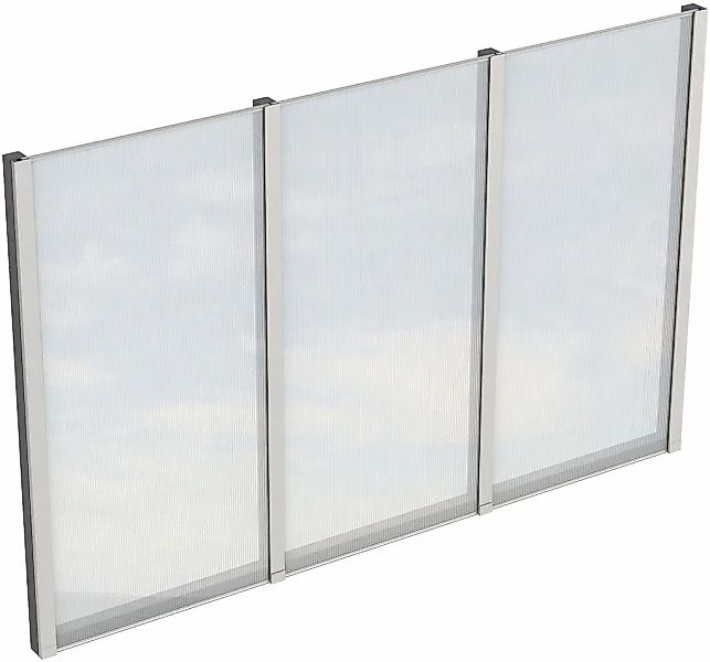 Skanholz Carport-Seitenwand m. Polycarbonat, freistehend günstig online kaufen