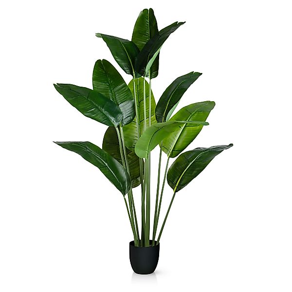 Kunstpalme Künstlicher Bananenbaum mit Topf, Kunstpflanze, günstig online kaufen