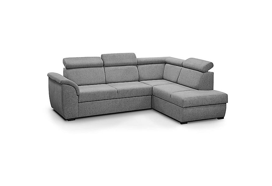 Beautysofa Ecksofa Madera, mit Schlaffunktion, Bettkasten, verstellbare Kop günstig online kaufen