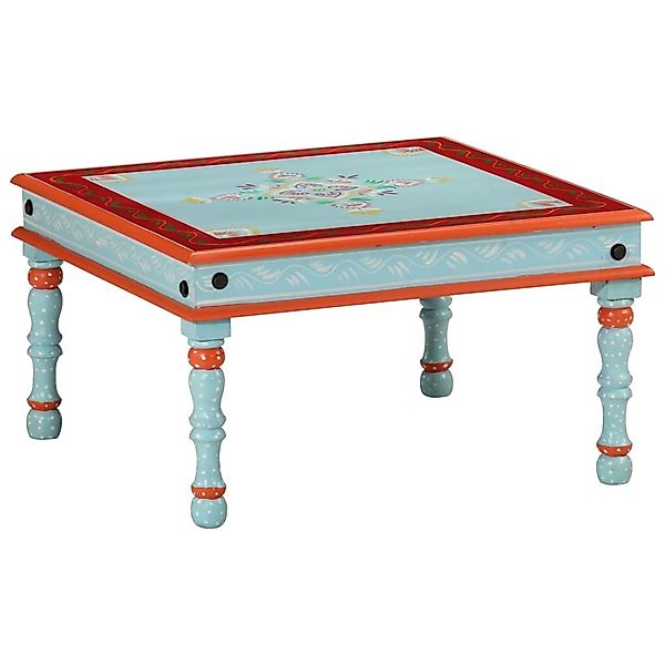 vidaXL Couchtisch Couchtisch Blau Handbemalt Massivholz günstig online kaufen