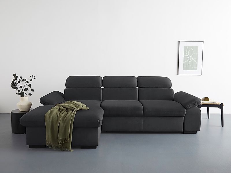COTTA Ecksofa "Lola L-Form mit Kopfteilfunktion & Hocker", (Set, mit Hocker günstig online kaufen