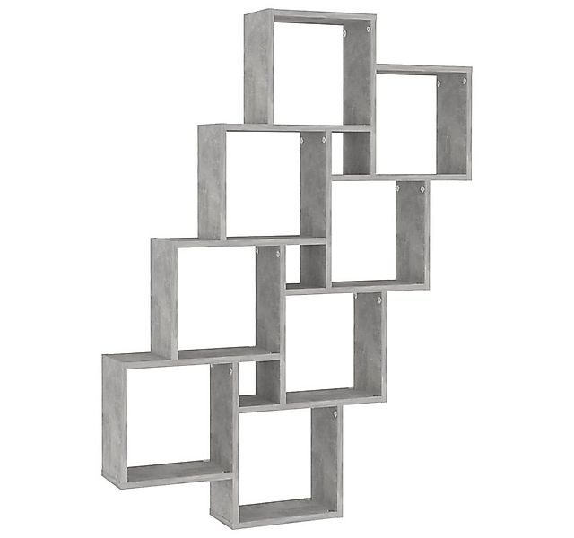 furnicato Wandregal Würfelregal Betongrau 90x15x119 cm Holzwerkstoff, 1-tlg günstig online kaufen