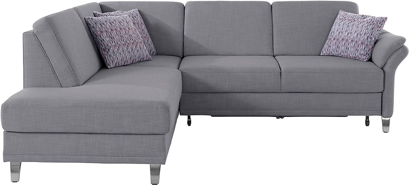 sit&more Ecksofa »Clio L-Form«, wahlweise mit Bettfunktion und Bettkasten, günstig online kaufen