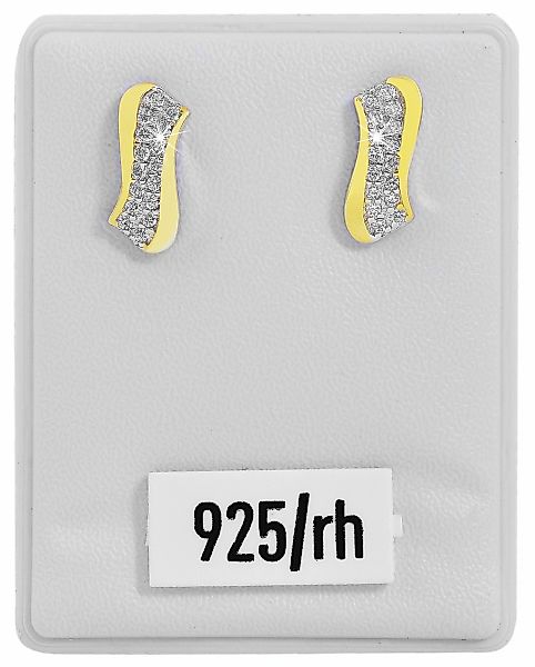 Adelia´s Paar Ohrhänger "Damen Ohrringe – Ohrstecker aus 925 Silber mit Zir günstig online kaufen