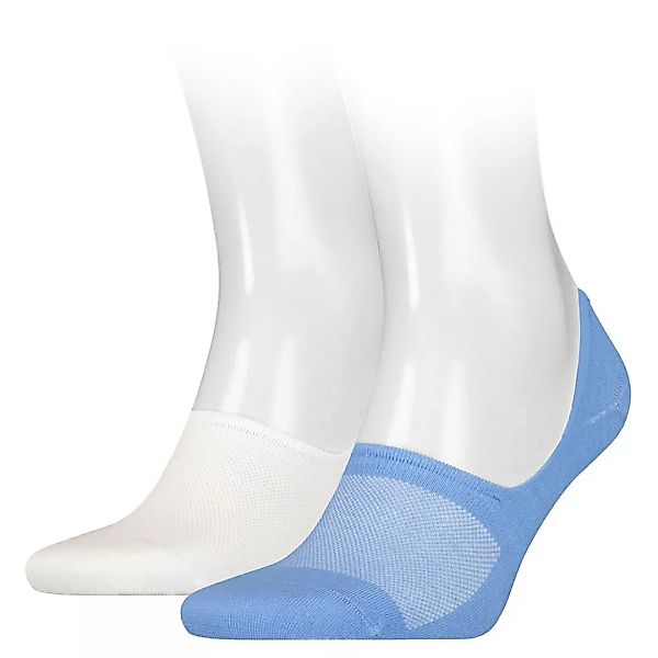 Calvin Klein Footie High Cut Socken 2 Paare EU 39-42 Blue günstig online kaufen
