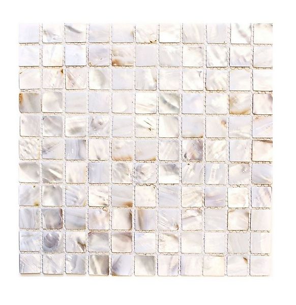 Mosani Mosaikfliesen Perlmutt Mosaik Muschelmosaik weiss beige Duschwand Du günstig online kaufen