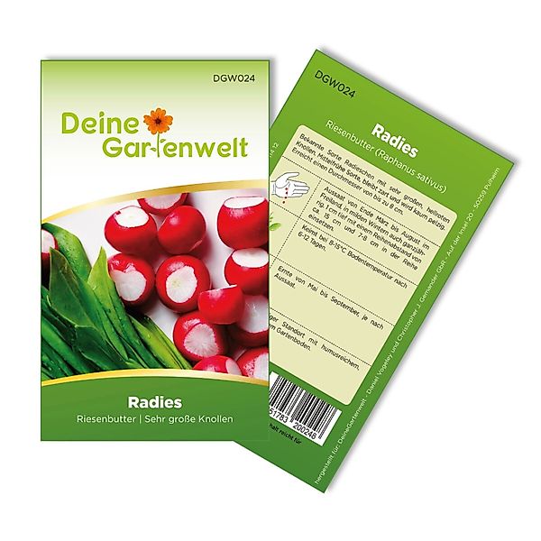 Deine Gartenwelt Radieschen Riesenbutter Samen günstig online kaufen