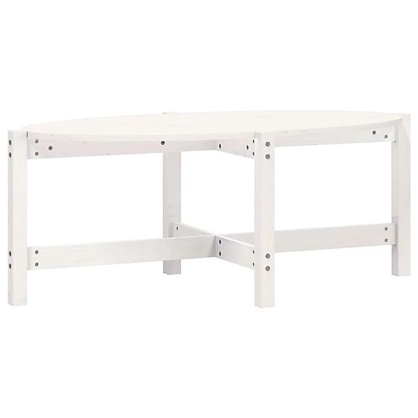 vidaXL Couchtisch Weiß 118x63x45 cm Massivholz Kiefer 822318 günstig online kaufen