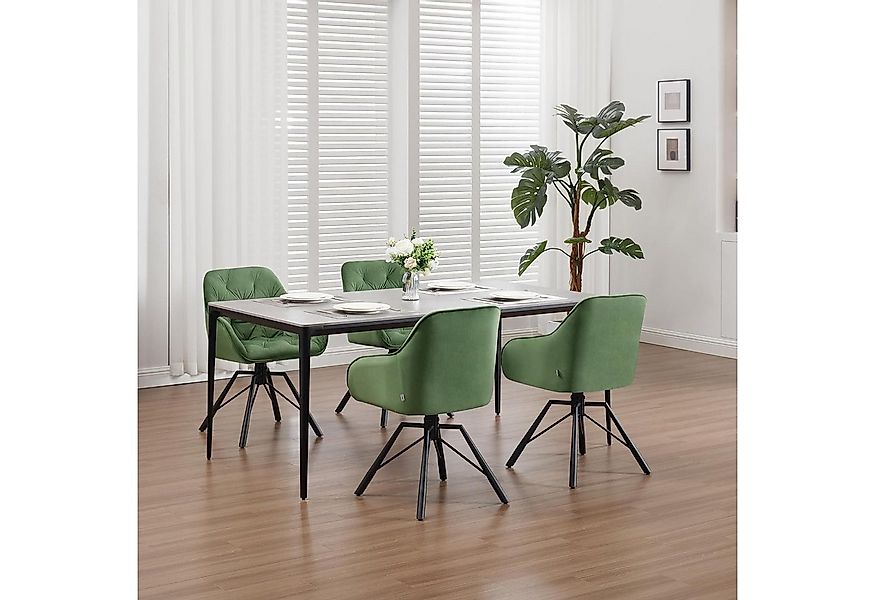 Woltu 4-Fußstuhl (6 St), drehbar, Esszimmerstuhl für Esszimmer Küche Wohnzi günstig online kaufen