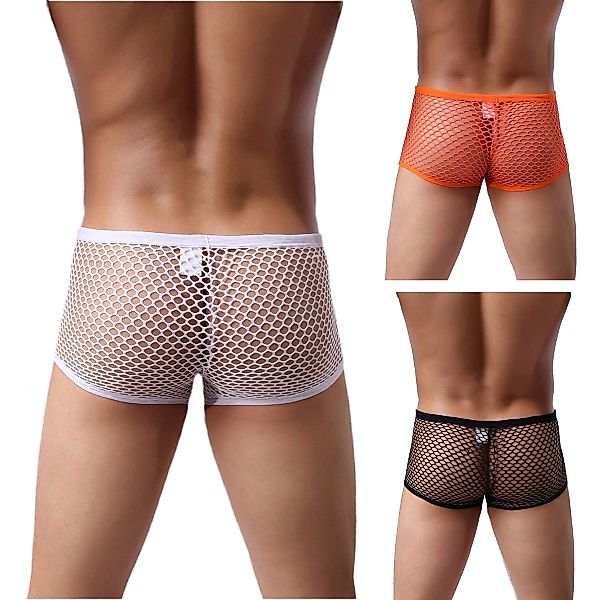 Lau-Fashion Boxershorts Herren Unterwäsche Netz Optik günstig online kaufen