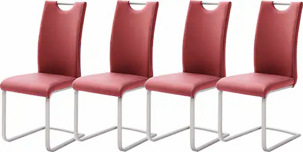 MCA furniture Freischwinger »Paulo« (Set) 4 Stk. Kunstleder Stuhl belastbar günstig online kaufen
